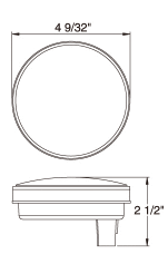 2 +++Bright Round White Truck Trailer 4" Back-up Reverse Fog LED LIGHT Grommet - Picture 2 of 9