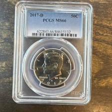 2017-D Kennedy 50C MS66 PCGS Uncirculated Half Dollar Denver Mint Copper