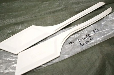 Ariete Rammschutz (weiß) für Kotflügel NOS Vespa PX 125 200 protezione Parafango