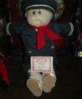 Vintage Cabbage Patch Sailor Doll 1990 "Alan Carl" with small certificate!