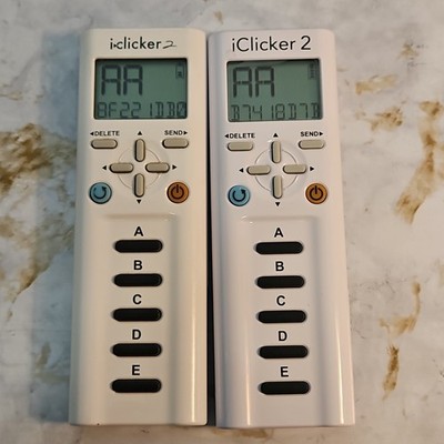 Lot Of 2 iClicker 2 Student Remote Classroom Response Control Tested Working