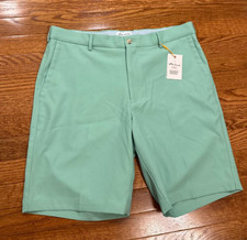 New Peter Millar Crown Sport Salem Performance Golf Shorts Mens 34 Green EB82