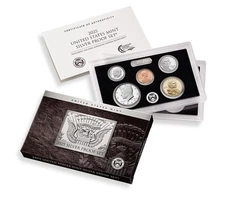 2025 S US Mint 10 Coin Proof Silver Set w/AB QUARTERS w/Box/COA 25RH In Stock