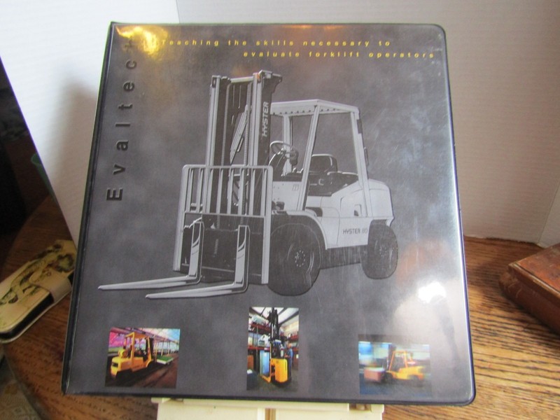 Evaltech Forklift Training Manual c1999-2000 OSHA binder illust VG Pape Co