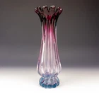 Murano Venetian Glass - Sommerso Glass Vase - Mid-Century Modern Design