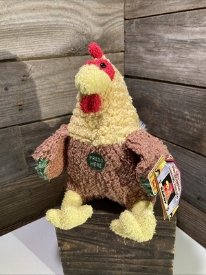 Old MacDonalds Talking Farmyard Friends Randy Rooster Plush 9''  2000 Works NWT