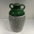 Beautiful Vintage 1950s McCoy USA Grey & Green Porcelain Cookie Jug Jar w/Lid