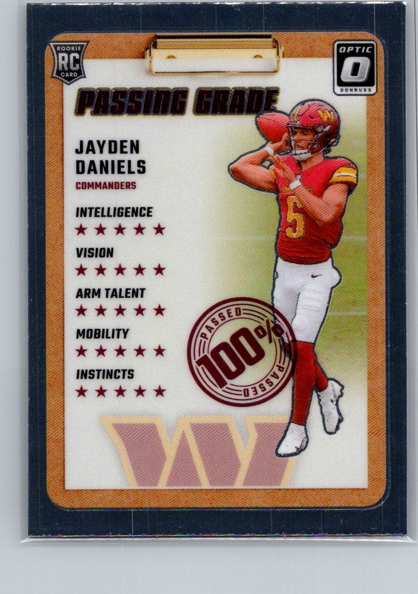 2024 Donruss Optic #2 Jayden Daniels Passing Grade