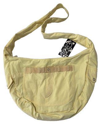 Gigi Women's Butter Yellow Y2K 90's Slouchy Hobo Purse Bag Festival Retro Vtg