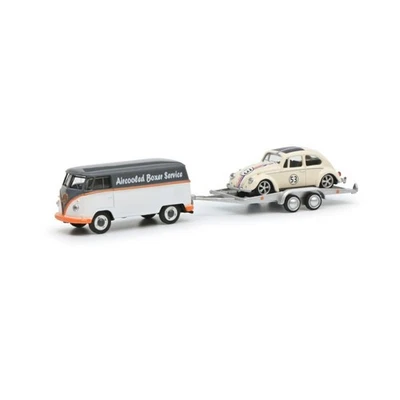 Schuco 1/64 Volkswagen VW T1 W. Beetle 53 set AIRCOO LED  automodell - Bild 1 von 3