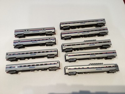 N Scale .  Con-Cor .  (9) - Amtrak Phase 2 . Passenger Cars . . SEE PICTURES