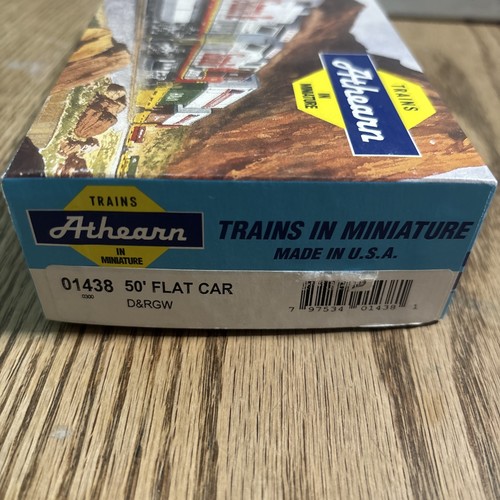 Athearn D&RGW 50’ Flat Car #01438 Scala HO - Foto 5 di 6