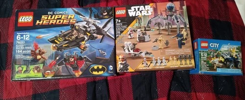 Lego Set Lot, Batman, Star Wars, City, Sold As Is+Complete In Box