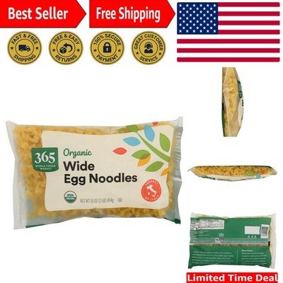 Organic Wide Egg Noodles - 16 oz of Farm-Fresh Flavor for Gourmet Dishes