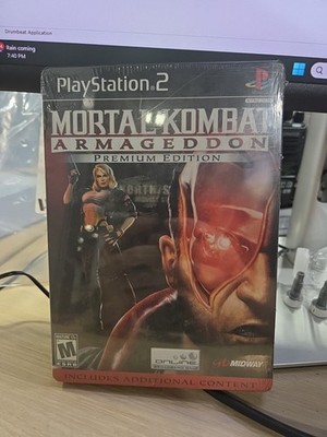 Mortal Kombat Armageddon KANO Premium Edition PS2 Steelbook - Brand New -Sealed