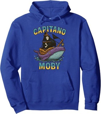 Italian Brainrot Meme - Funny Capitano Moby Design Unisex Hooded Sweatshirt