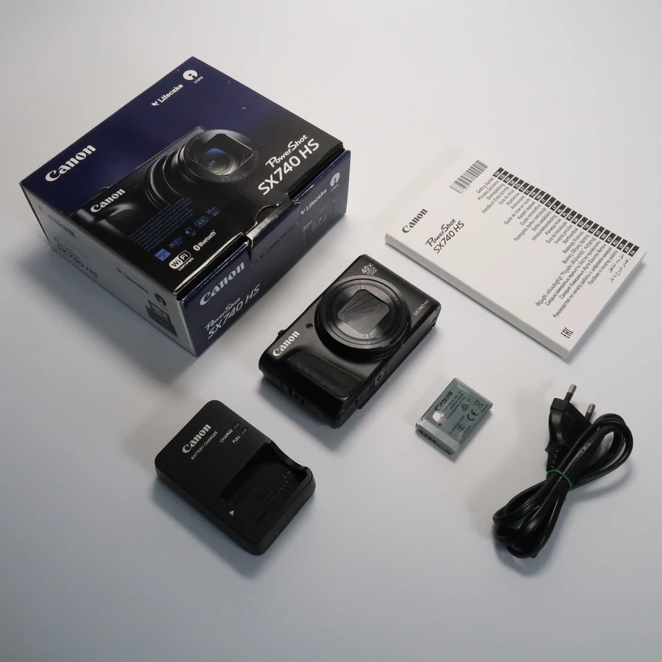 [Mint] Canon PowerShot SX740 HS 20.3MP Digital Camera Black, Boxed - Image 2 of 4