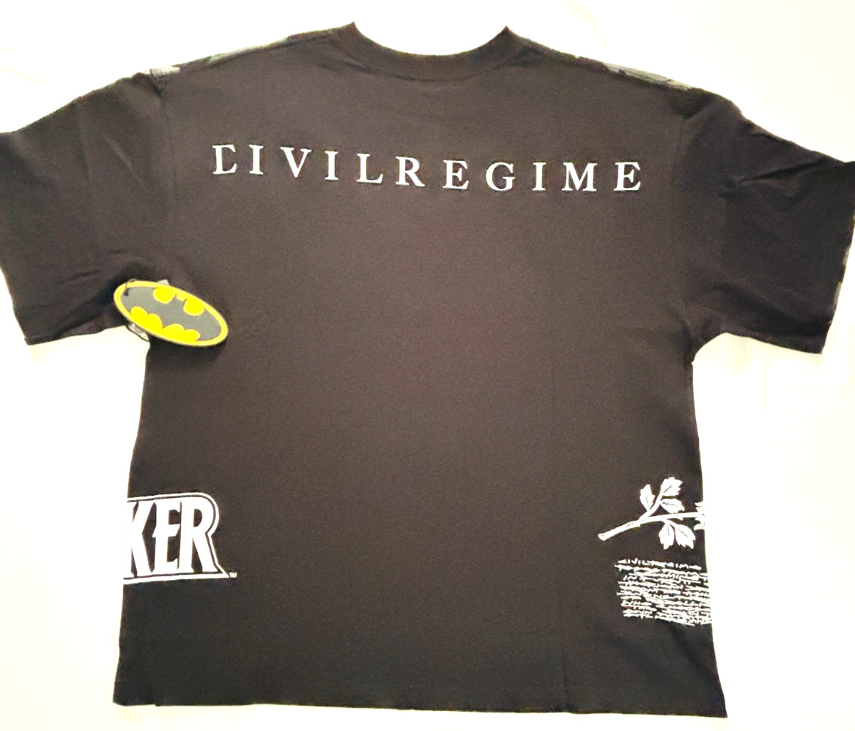 Civil Regime the Joker Ace Watch the World Burn Oversized Tee Shirt Adult Large