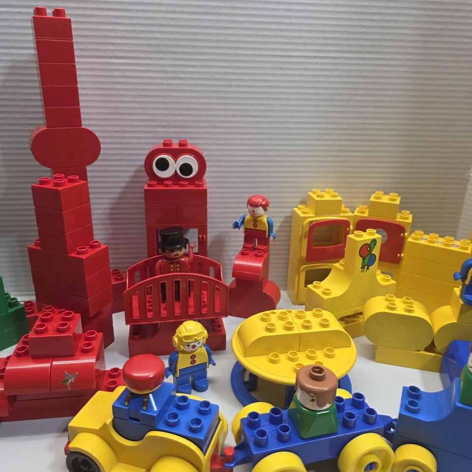 Lote De Colección LEGO Duplo Circo Tren Elefante Payaso Figuras Bloques Paquete Coches Foto 3 de 4
