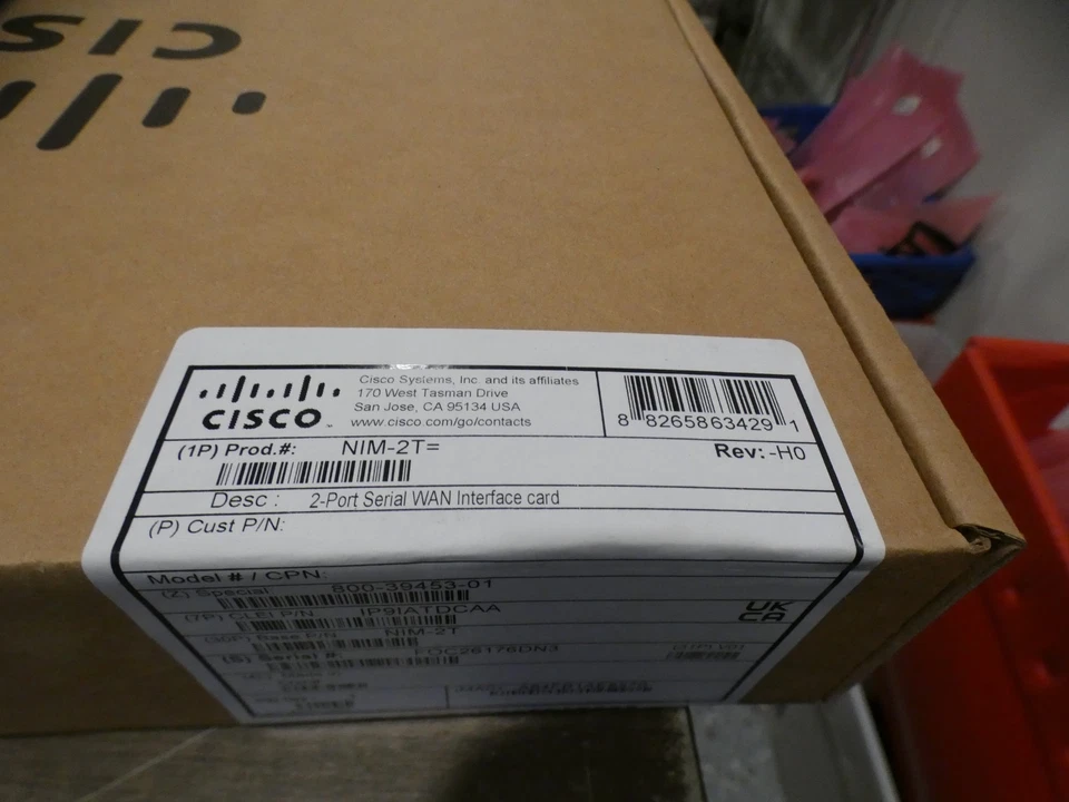 New Cisco NIM-2T= 2-Port Serial WAN Interface Card for ISR Series Routers NIM2T - Image 3 of 4