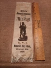 Original GAR Ribbon 20th Annual 111th Reg O. V. I. Ohio Vol Toledo Ohio 1898