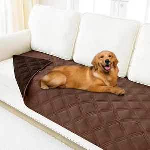 Smiry Couverture de lit pour chien imperméable, Couverture souple réversible pour animaux de compagnie, Lavable Le