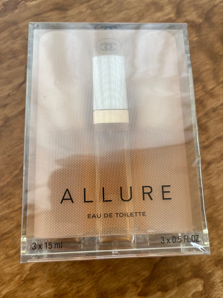 Spray de bolsa de aseo Chanel Allure para mujer con 2 recargas, poco desarrollado