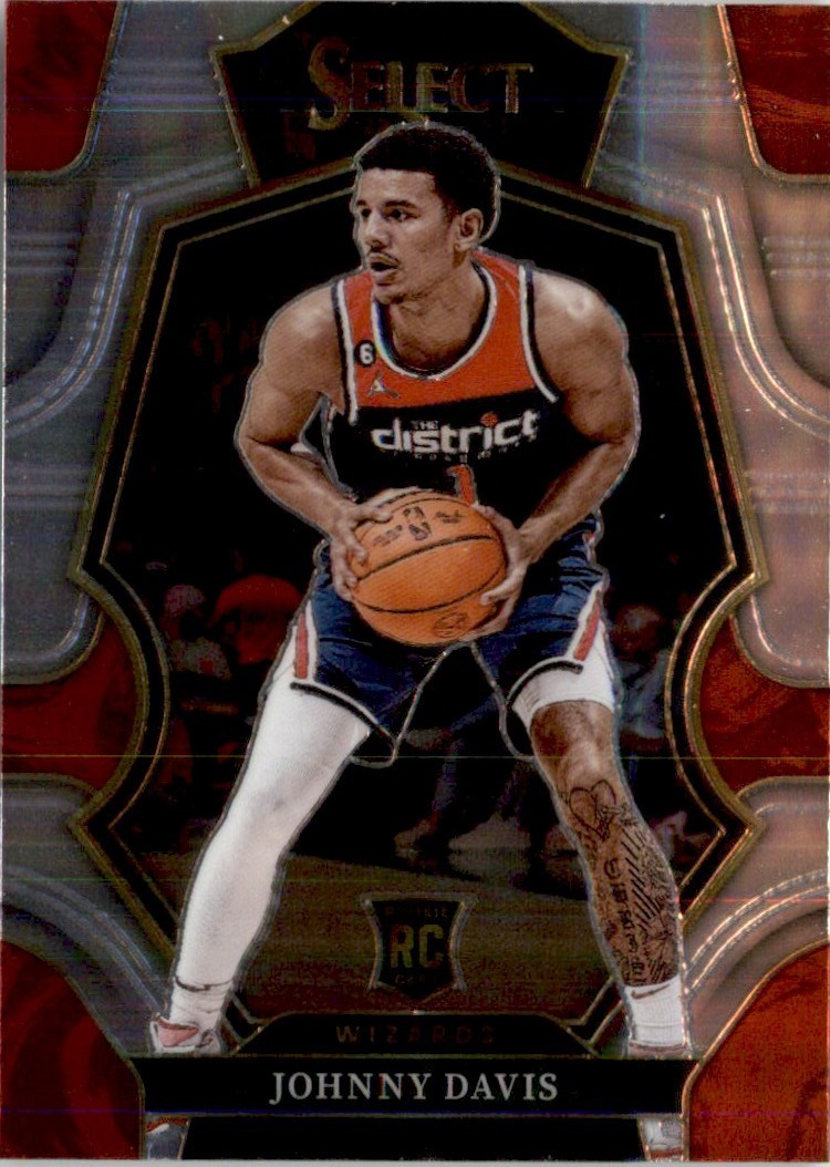 Johnny Davis 2022-23 Panini Select Premier Level RC #191 Washington Wizards
