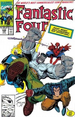 Fantastic Four (1961) # 348 (8.0-VF) Art Adams 1991