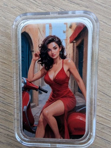 Bullion Baddies Bella Amore 1 Ozt .999 Fine Silver Bar