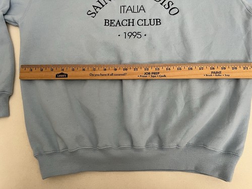 Saint Paradiso Italia Beach Club 1995 hellblau dicker Pullover Sweatshirt Gr. S - Bild 8 von 18