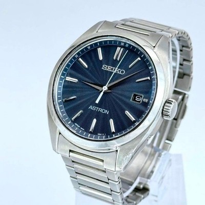 Seiko Astron Origin Solar Navy Men's Watch SBXY033 Japan Authentic 054961