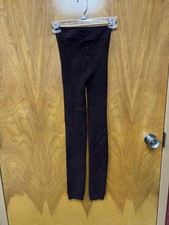 Women's brown stretchy leggings in lined with faux fur - size M/L