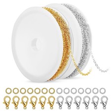 20 Feet Necklace Chains 3mm Jewelry Making Chains for Necklace Earring Bracelet