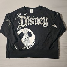 Disney Nightmare Before Christmas Pullover Sweater Womens XL Black Disney Parks