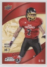 2013 Upper Deck USA Football Canada Rivals Royce Metchie #C-13 0c6