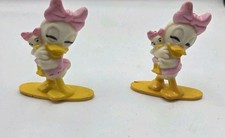 Lot Of 2 1991 Kellogg Disney Ducktales Daisy Duck Toy Figure Webby Webbigail