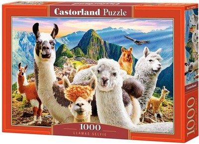 NEW Castorland Jigsaw Puzzle 1000 Pieces 9 + Llamas Selfie