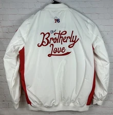 Philadelphia 76ers JH Design Basketball NBA  Jeff Hamilton Full Zip Jacket 3XL