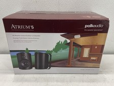 Polk Audio Atrium 5 All-Weather Indoor/Outdoor Speaker Pair Black