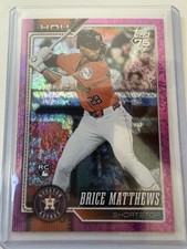 2026 SERIES 1 CELEBRATIONS PINK HOLO FOIL ROOKIE BRICE MATTHEWS SP (RC)