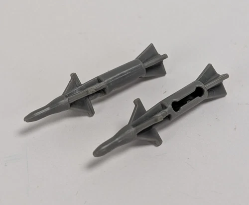 1986 Hasbro Gi Joe Sgt Slaughter Triple T Gray  Missile Part Accessory Set