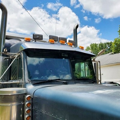 5x For Peterbilt Kenworth Freightliner 31 LED Amber Cab Top Roof Marker Lights