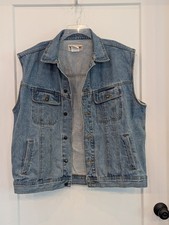 Wrangler Rugged Wear Denim Biker Vest XL Sturgis 2011 Daytona Bike Week Patches