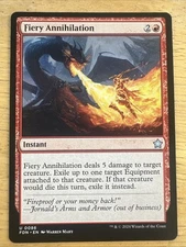 Fiery Annihilation [Foundations] Magic MTG
