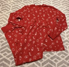 Carter's Adult Size XL Unisex 2-Piece Christmas Trees Snug Fit Cotton Pajamas