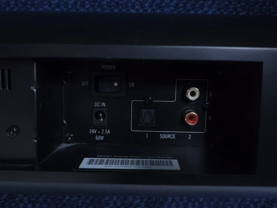 Energy Power Bar One All In One Soundbar w/ Built In Subs | No Power Cord |As Is - Image 4 of 4