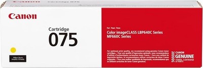 Genuine Canon 075 Toner Cartridge Yellow CRG-075 LBP646 MF665 Sealed