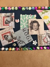 Junk Journal /scrapbook 5 Vintage Junk Journal Ephemera. 5 Cards W/ Envelopes.