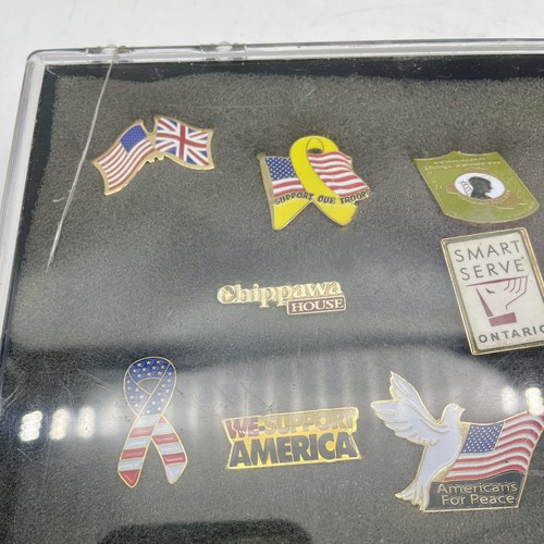 Misc. Lot Of 15 Military Support, Canada, US And Miscellaneous Lapel/Hat Pins - Picture 3 of 3